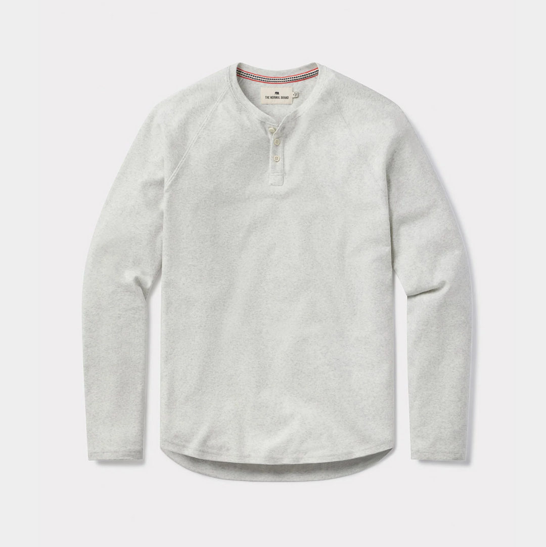 The Normal Brand - Puremeso Everyday Henley - Stone