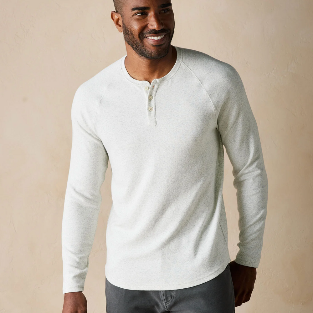 The Normal Brand - Puremeso Everyday Henley - Stone