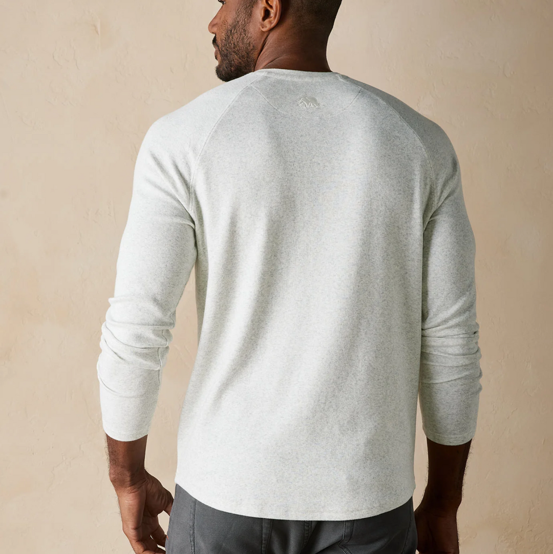 The Normal Brand - Puremeso Everyday Henley - Stone