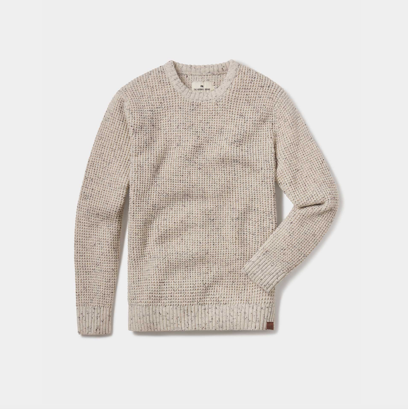 The Normal Brand - Seawool Nep Crew Sweater - Cream