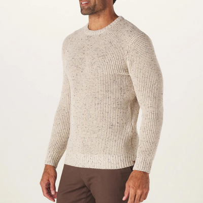 The Normal Brand - Seawool Nep Crew Sweater - Cream