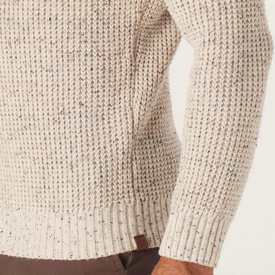The Normal Brand - Seawool Nep Crew Sweater - Cream