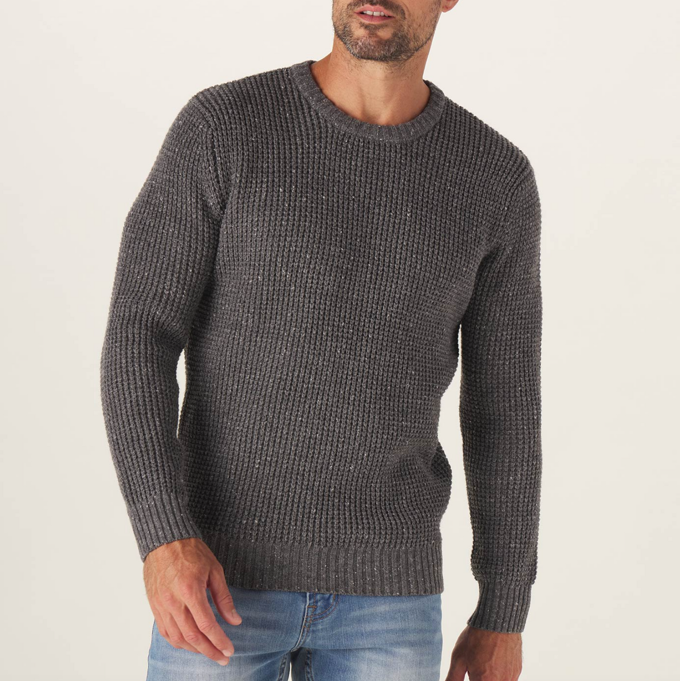 The Normal Brand - Seawool Nep Crew Sweater - Grey