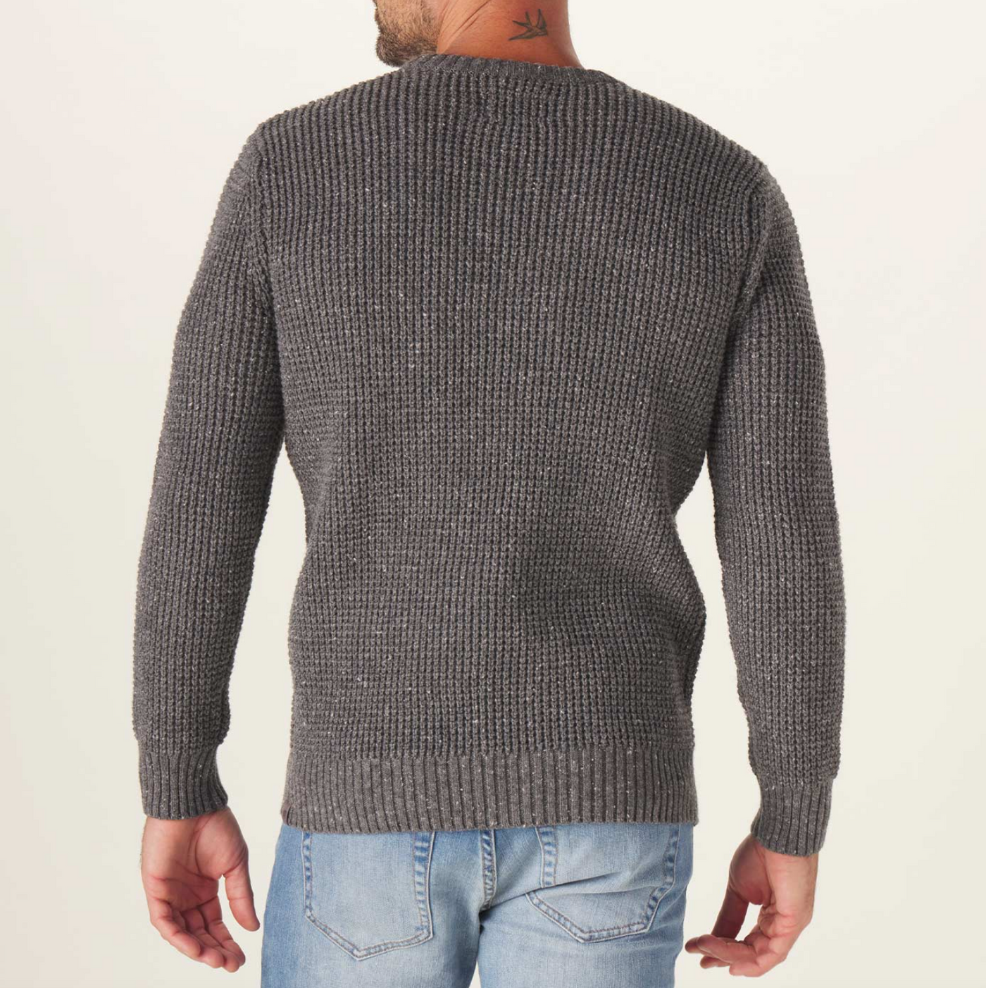 The Normal Brand - Seawool Nep Crew Sweater - Grey