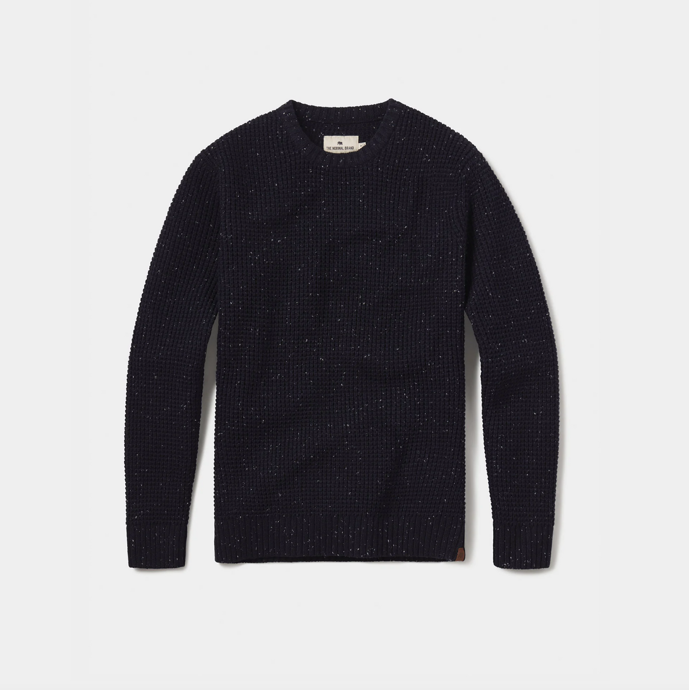 The Normal Brand - Seawool Nep Crew Sweater - Navy