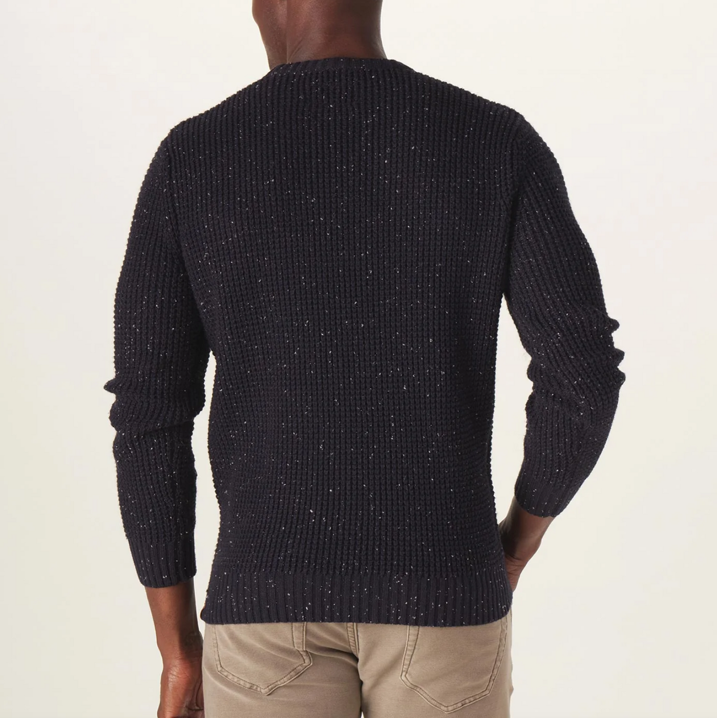The Normal Brand - Seawool Nep Crew Sweater - Navy