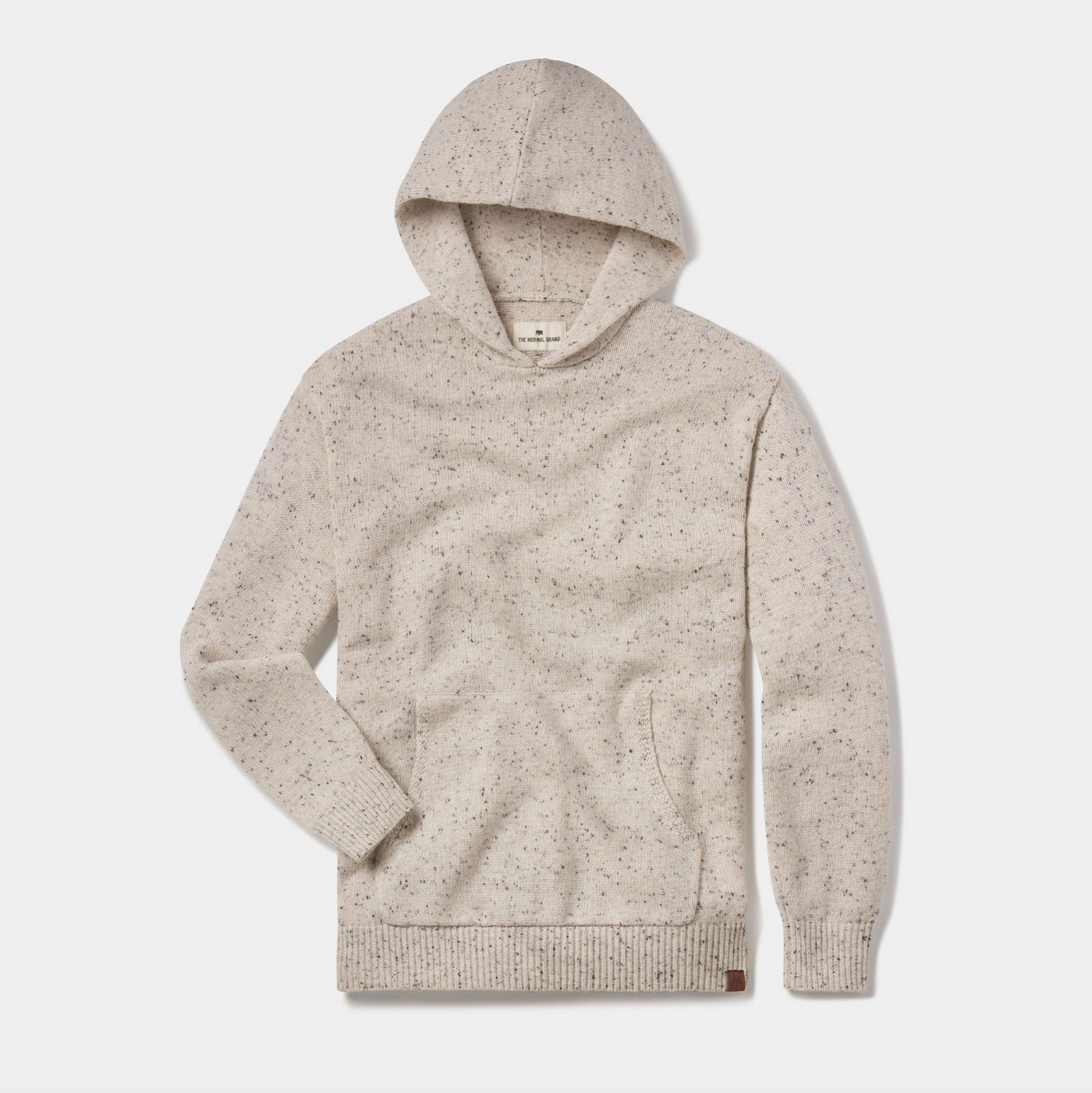 The Normal Brand - Seawool Nep Sweater Hoodie - Cream