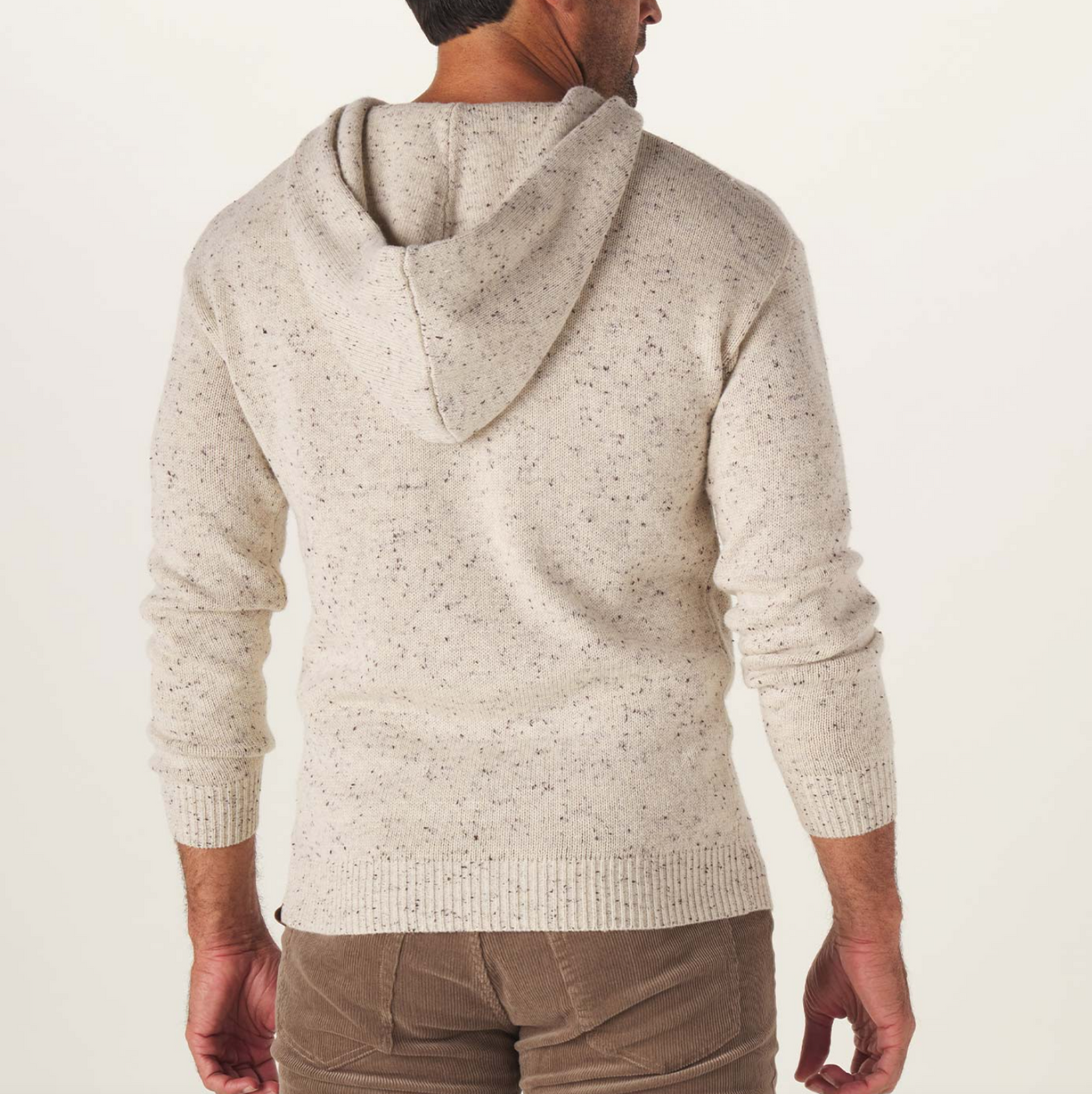 The Normal Brand - Seawool Nep Sweater Hoodie - Cream
