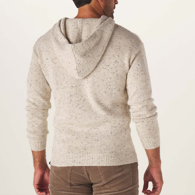 The Normal Brand - Seawool Nep Sweater Hoodie - Cream