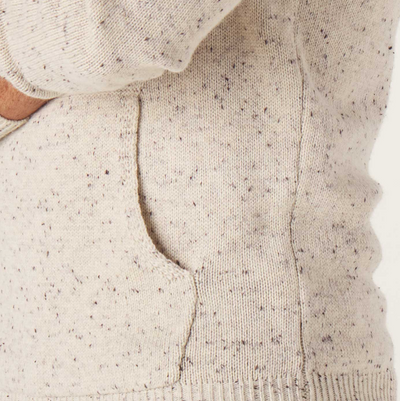 The Normal Brand - Seawool Nep Sweater Hoodie - Cream