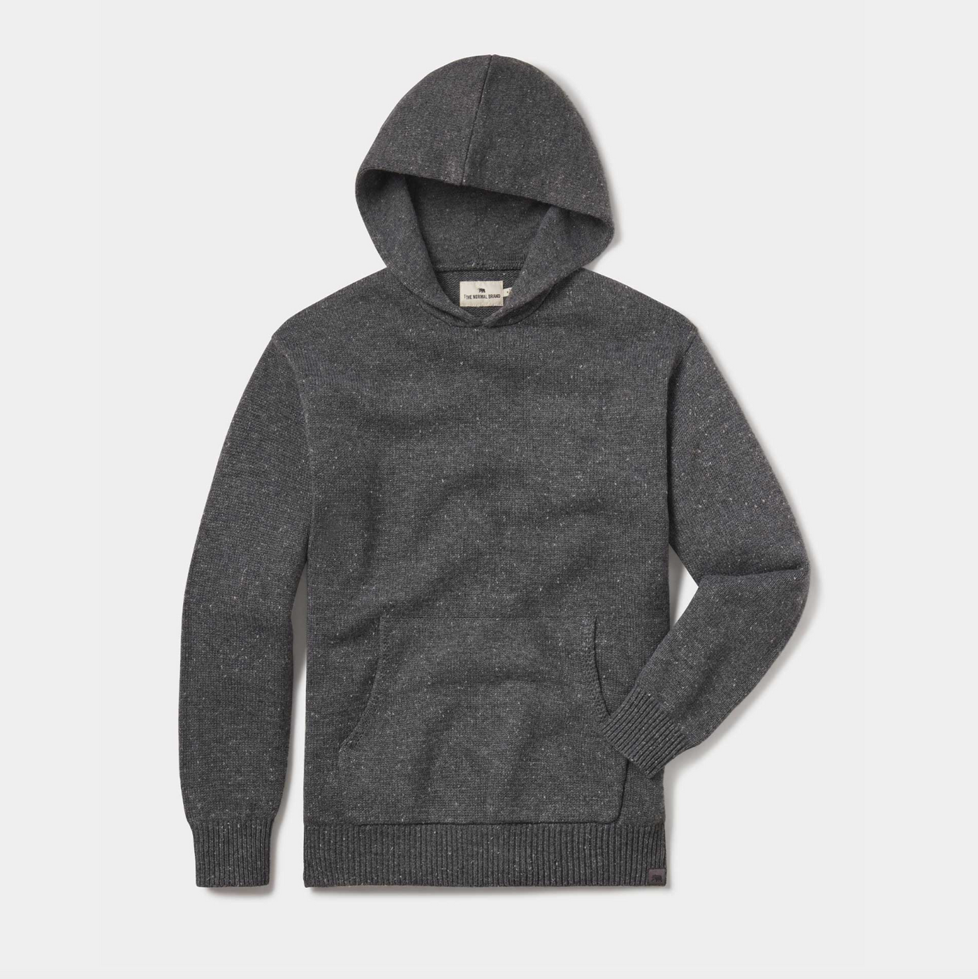 The Normal Brand - Seawool Nep Sweater Hoodie - Grey