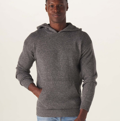 The Normal Brand - Seawool Nep Sweater Hoodie - Grey