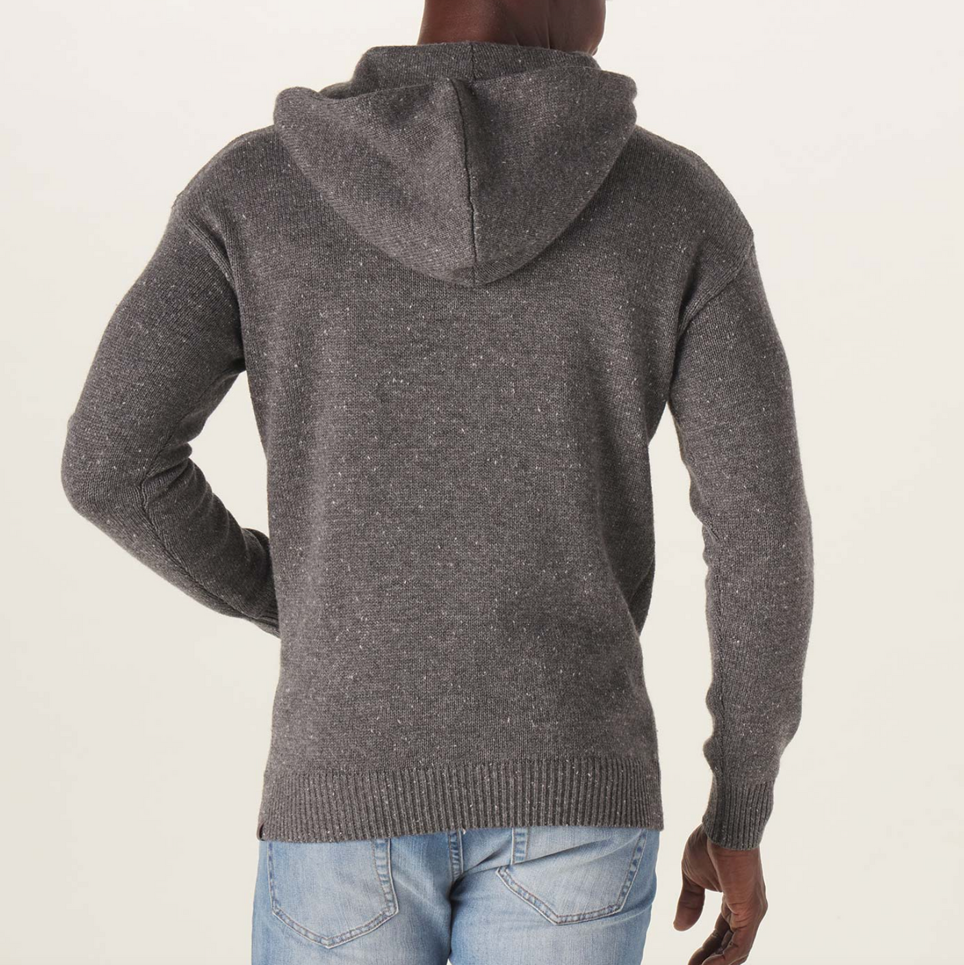 The Normal Brand - Seawool Nep Sweater Hoodie - Grey