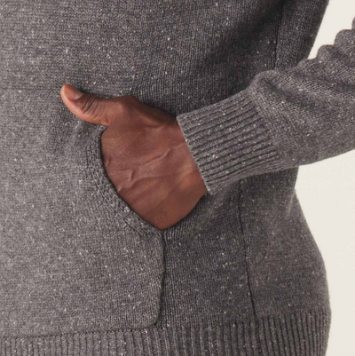 The Normal Brand - Seawool Nep Sweater Hoodie - Grey