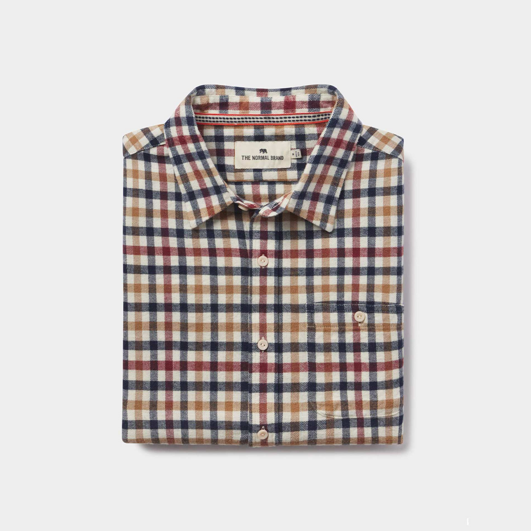The Normal Brand - Stephen Shirt - Harvest Plaid