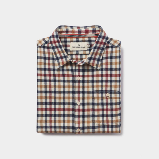 The Normal Brand - Stephen Shirt - Harvest Plaid