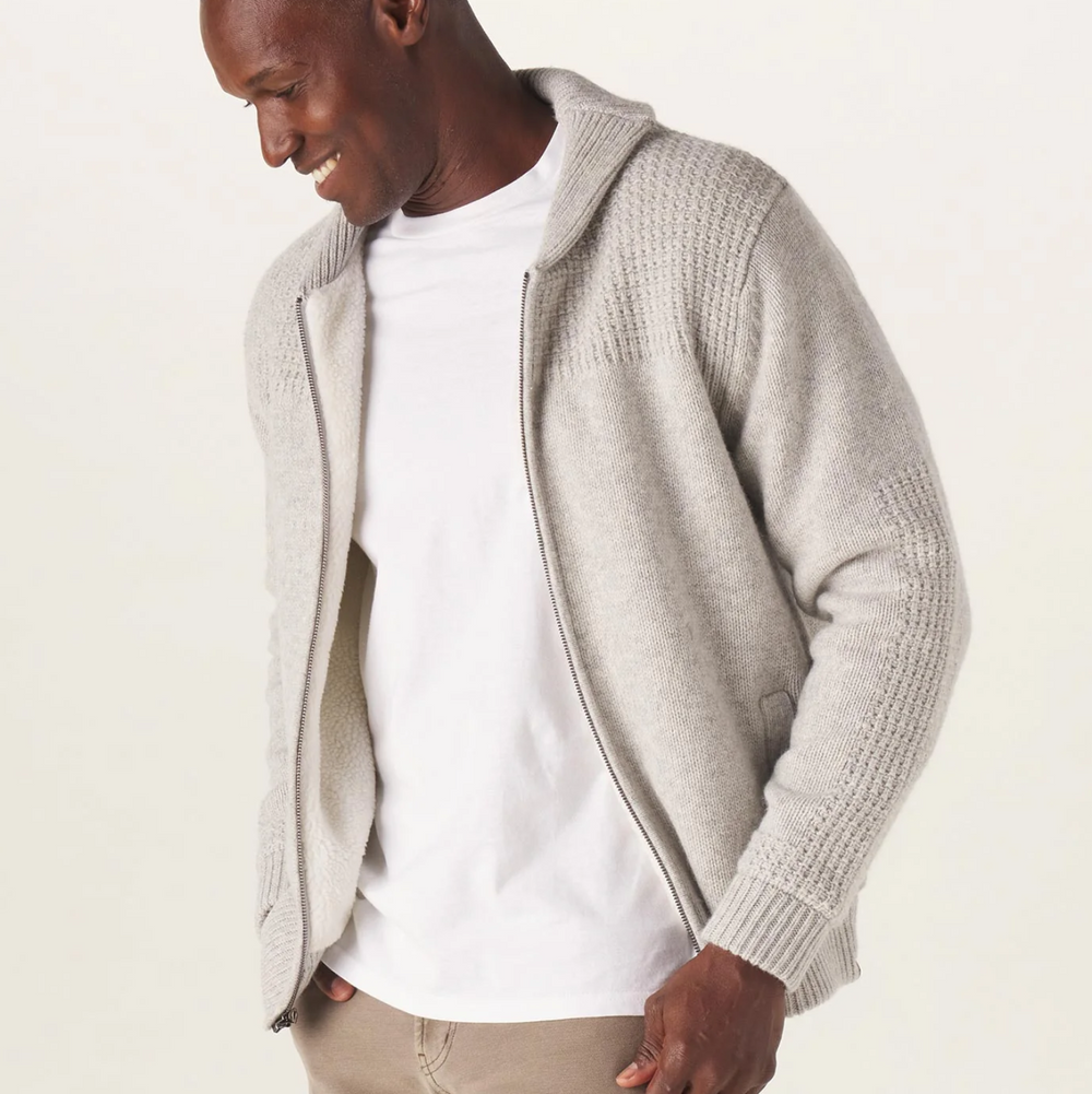 The Normal Brand - Sweater Jacket - Stone