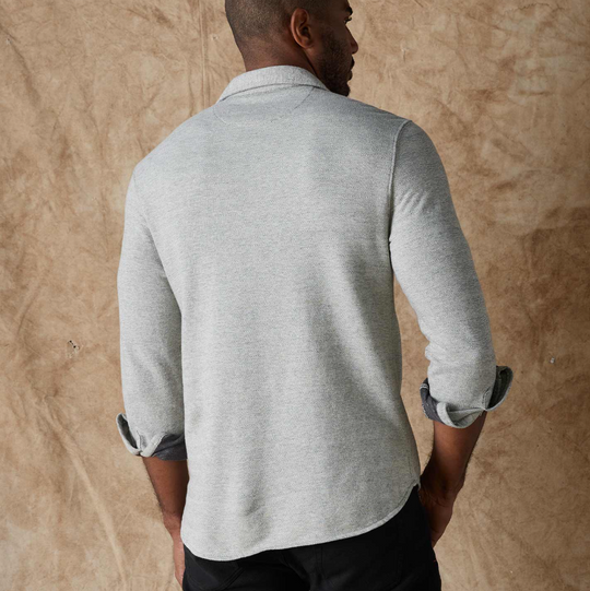 The Normal Brand - Textured Knit Shirt - Graphite
