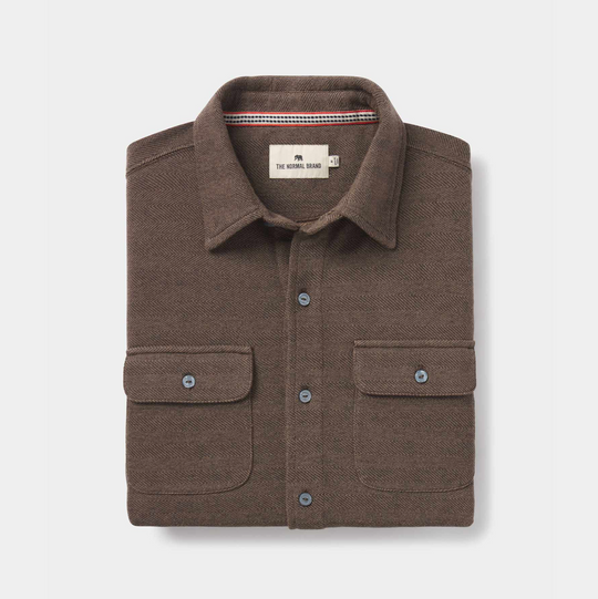 The Normal Brand - Textured Knit Shirt - Java