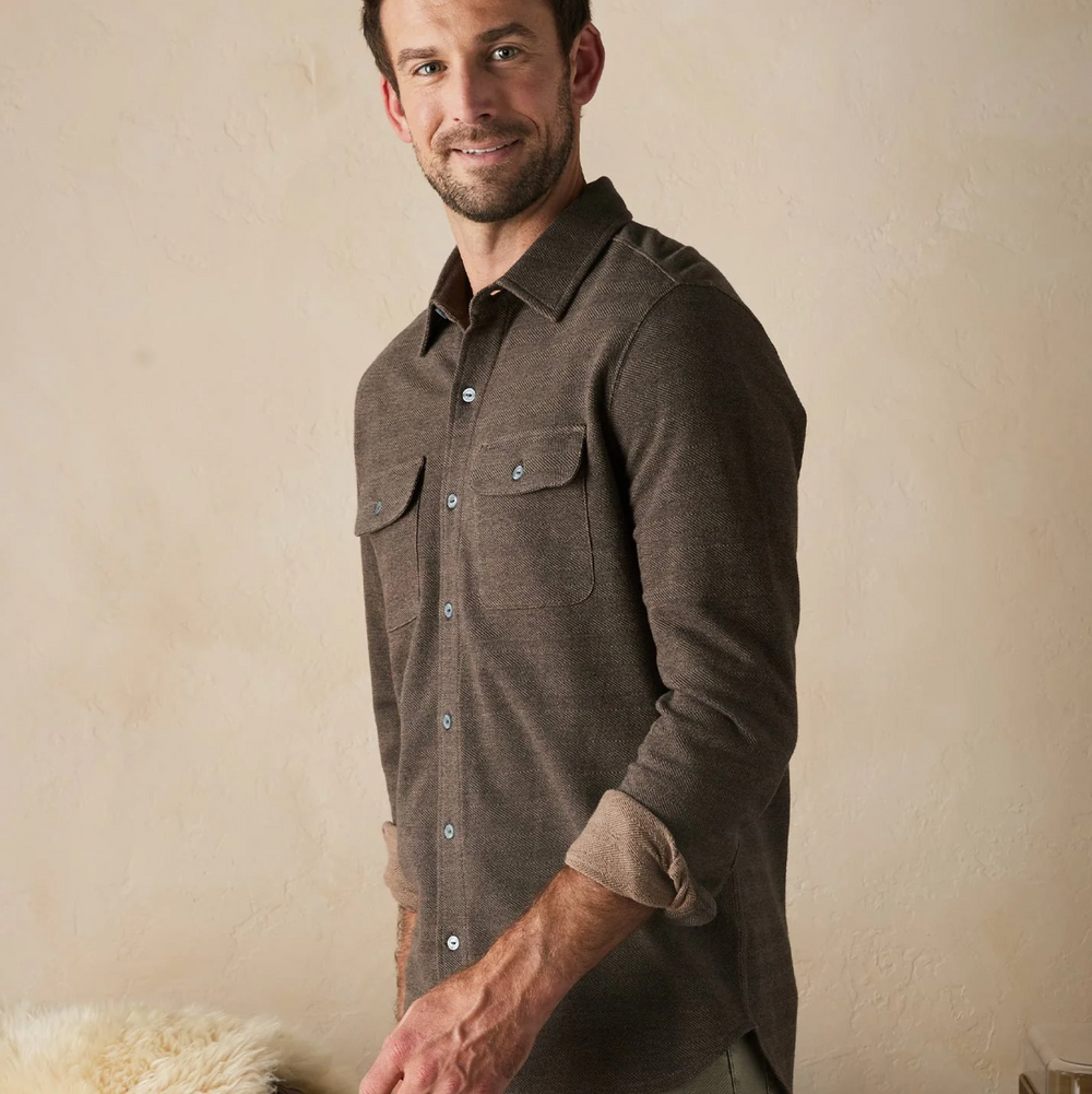 The Normal Brand - Textured Knit Shirt - Java