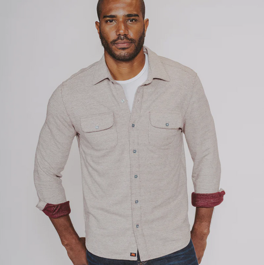 The Normal Brand - Textured Knit Shirt - Oxblood