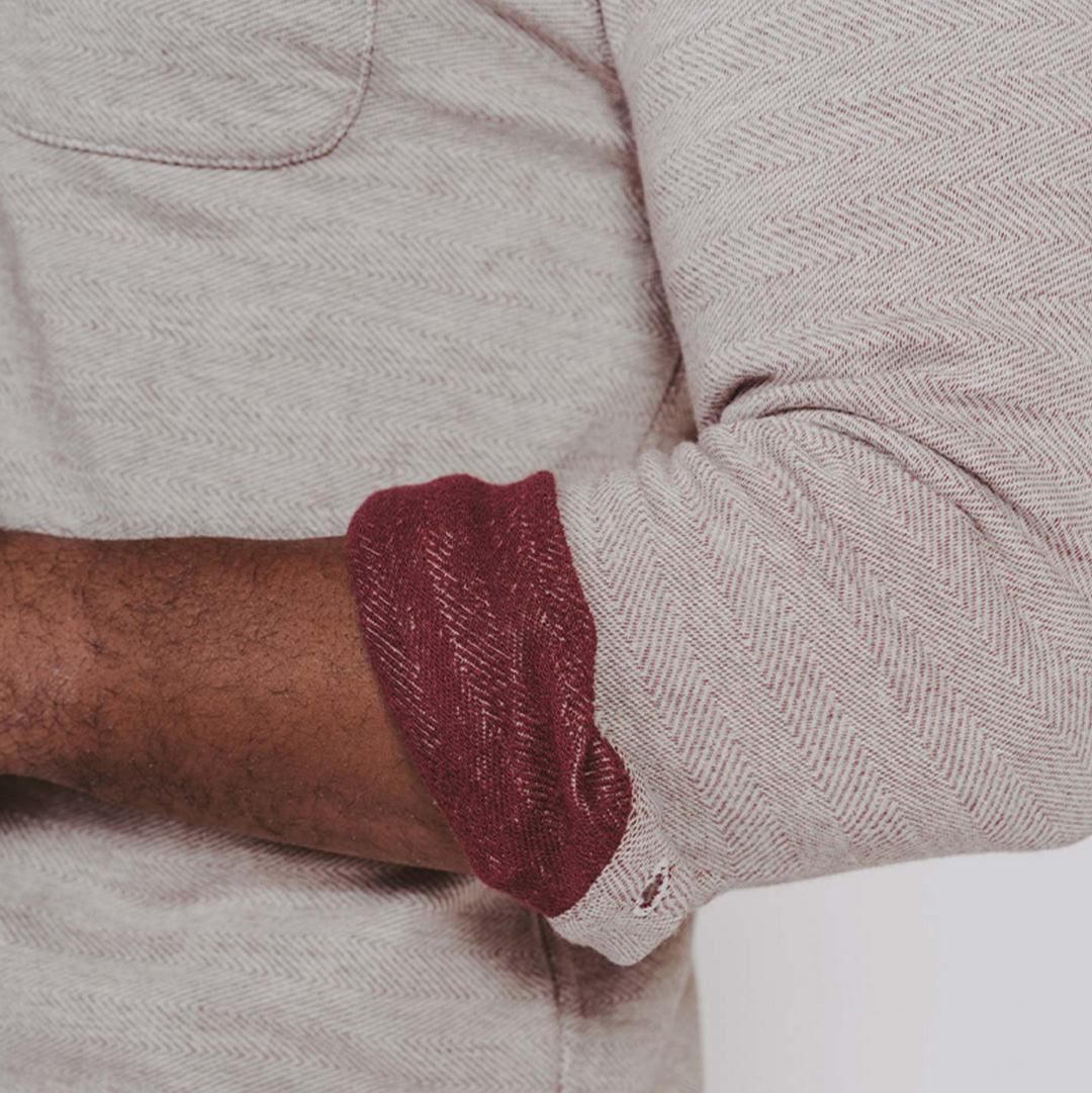The Normal Brand - Textured Knit Shirt - Oxblood