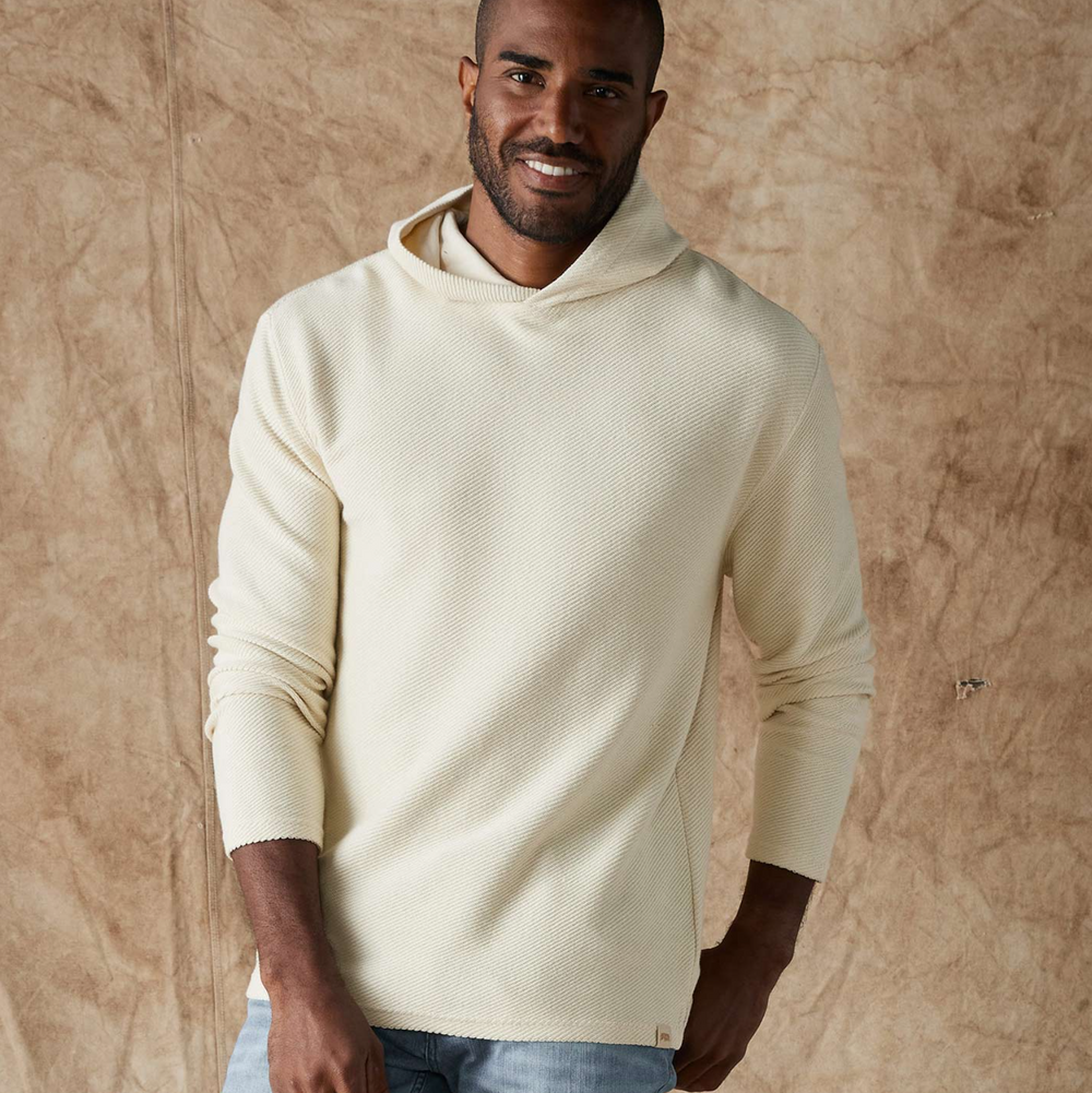The Normal Brand - Tony Loop Terry Hoodie - Ecru