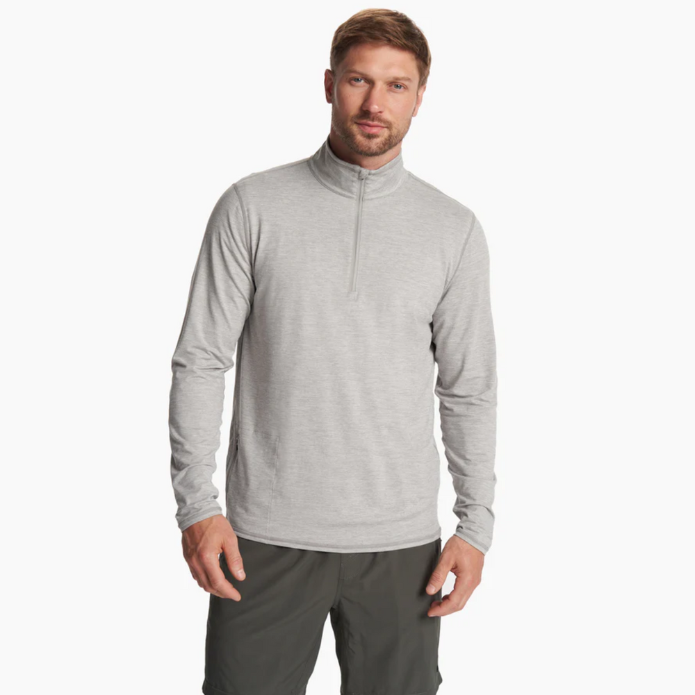 Vuori - Ease Performance 1/2 Zip - Light Heather Grey