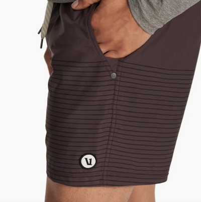 Vuori - Kore 5" Short - Mahogany Stripe