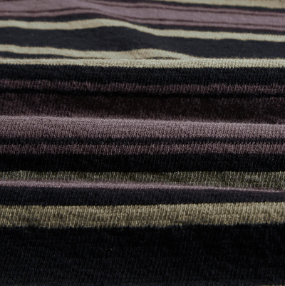 Wax London - Brush Stripe Dean Tee - Charcoal