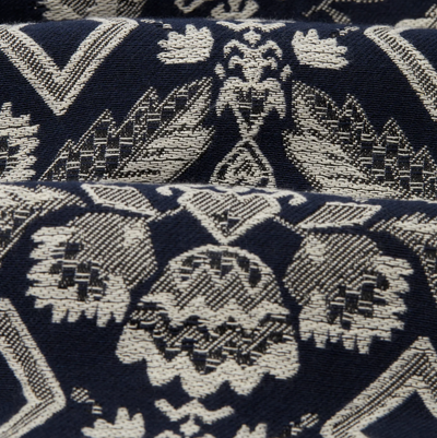 Wax London - Iggy Jacket - Geo Floral Navy / Ecru