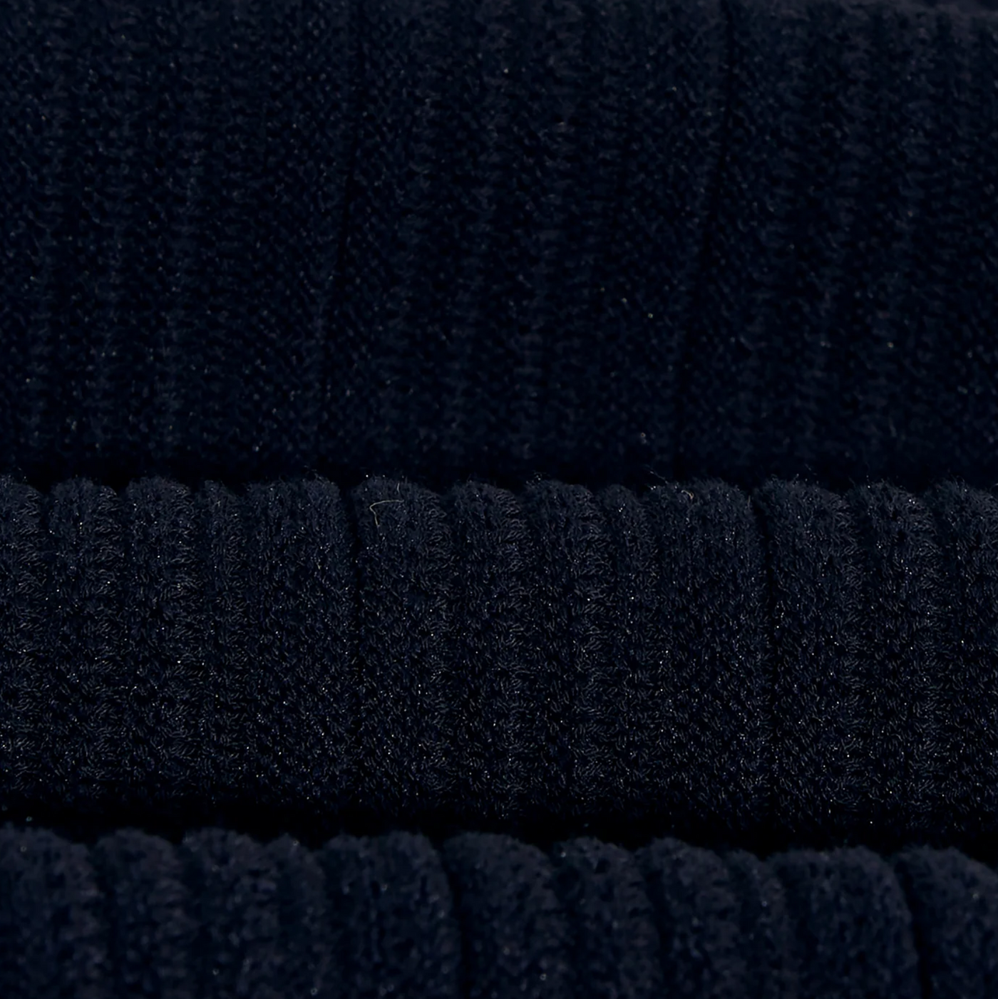 Wax London - Vertical Knit Oban Polo - Navy