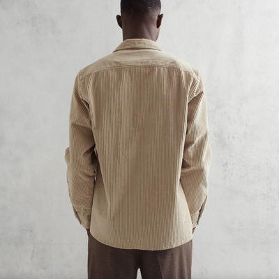 Wax London - Whiting Penn Cord Overshirt - Sand