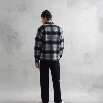 Wax London - Whiting Pine Overshirt - Charcoal