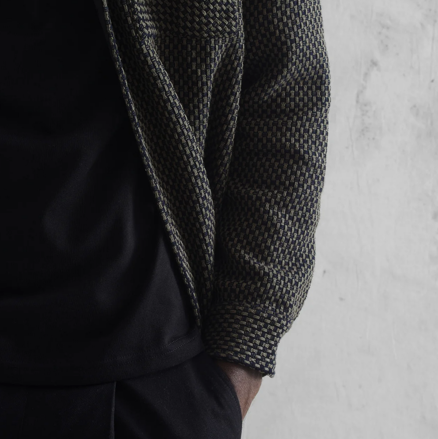 Wax London - Whiting Stepney Overshirt - Black / Khaki