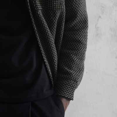 Wax London - Whiting Stepney Overshirt - Black / Khaki