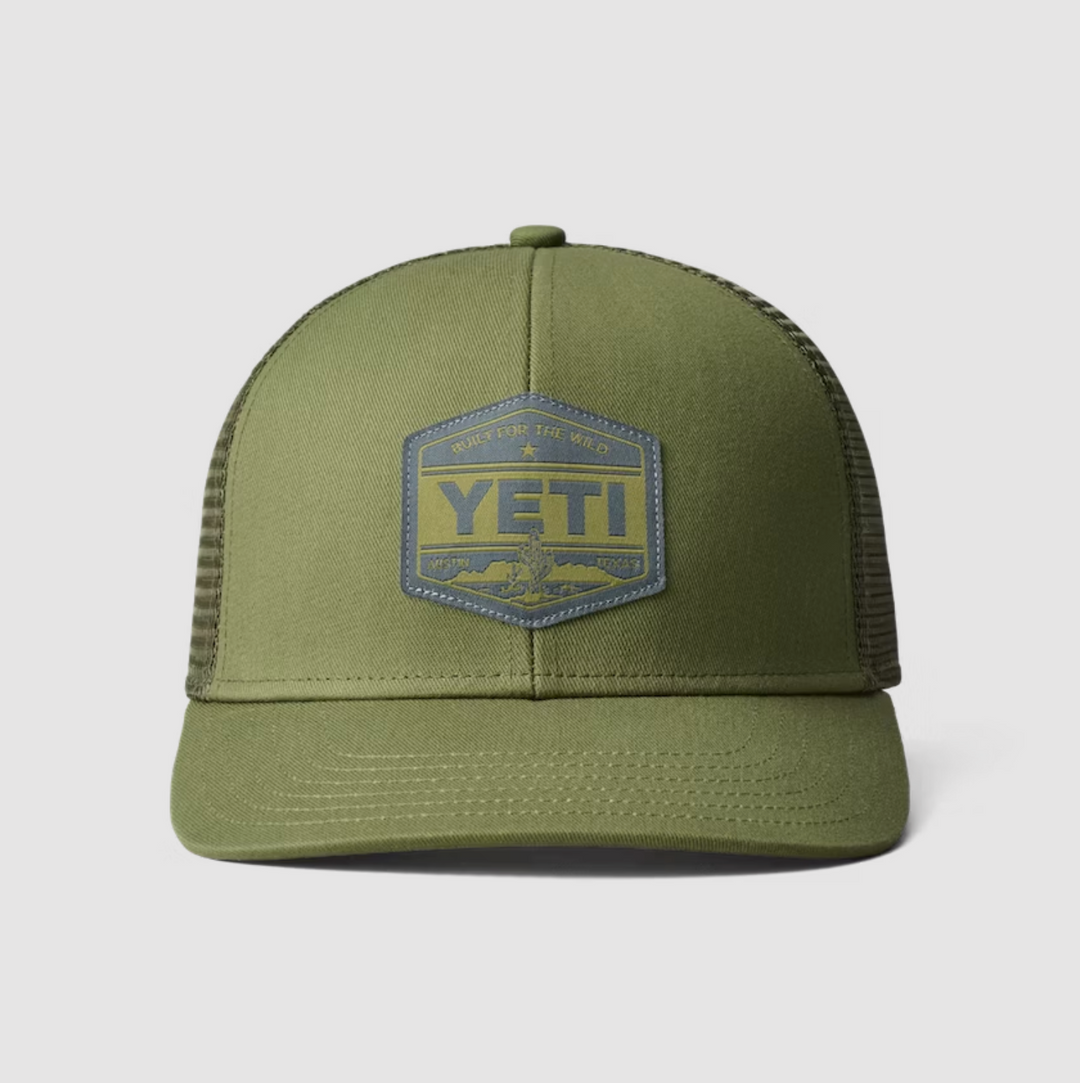 YETI - Built For the Wild Trucker Hat - Dark Moss