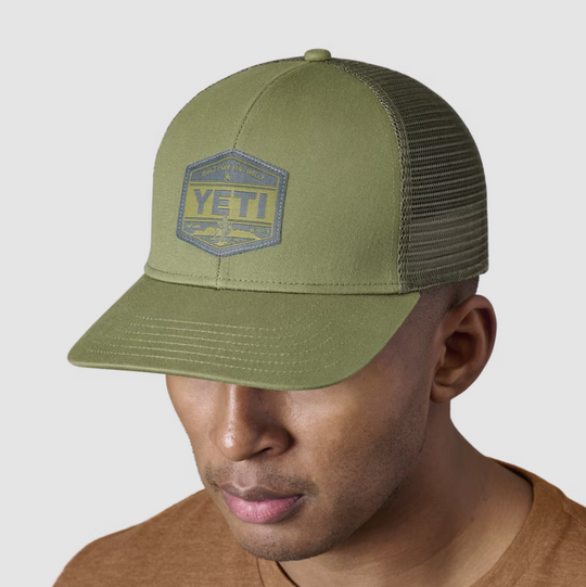 YETI - Built For the Wild Trucker Hat - Dark Moss