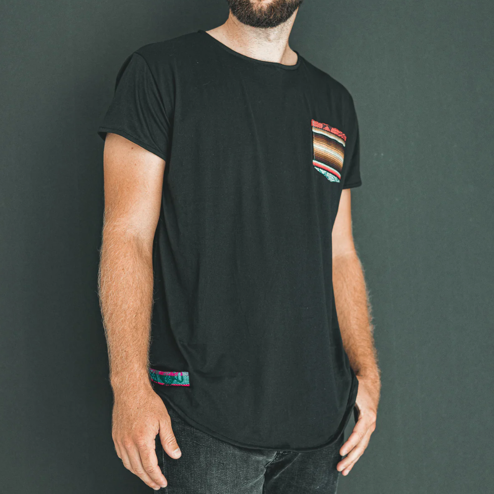 Pancho's Blanket - Artisanal T-Shirt - Black
