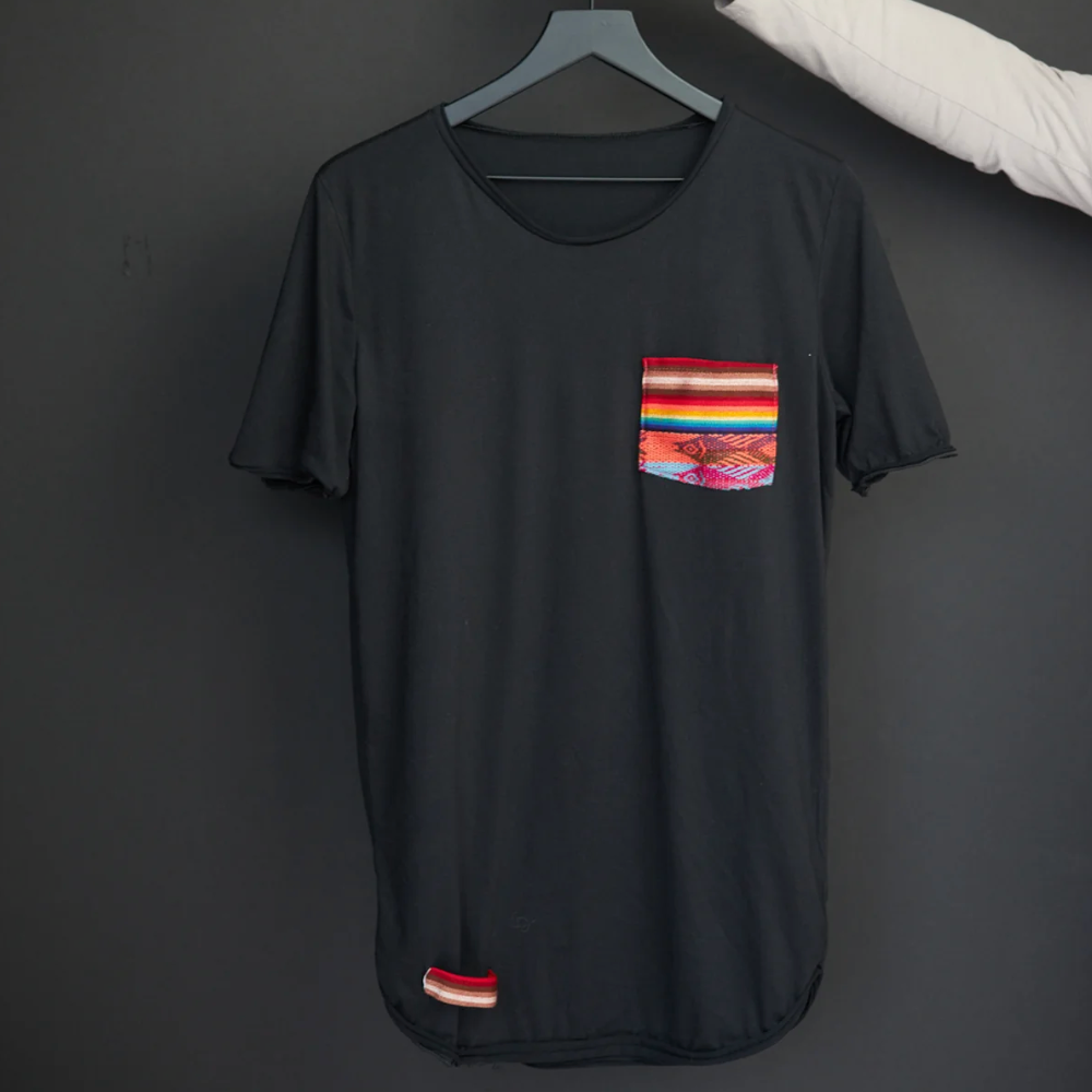 Pancho's Blanket - Artisanal T-Shirt - Black