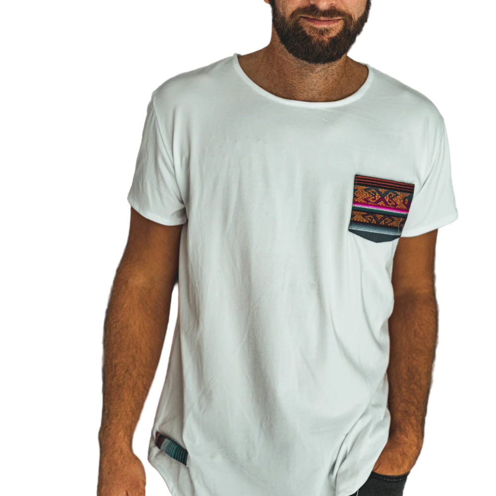 Pancho's Blanket - Artisanal T-Shirt - White