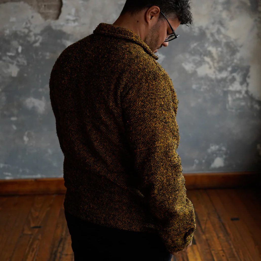Pancho's Blanket - Repurpose Shaket - Yellow