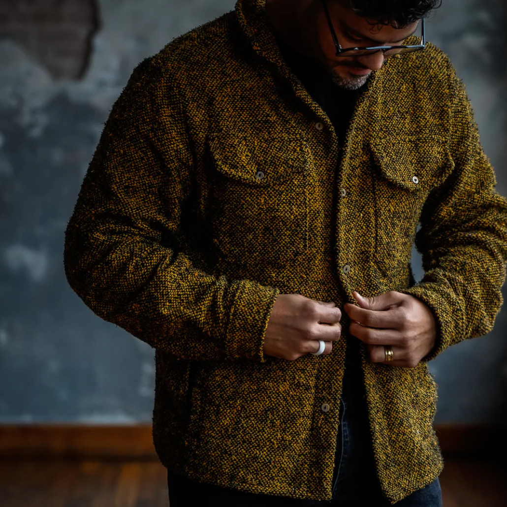 Pancho's Blanket - Repurpose Shaket - Yellow