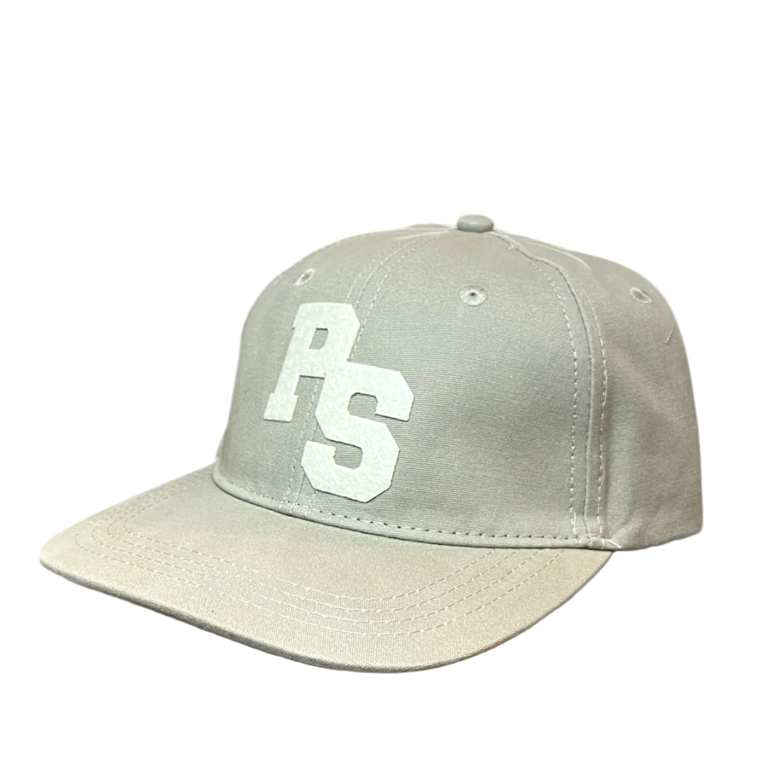 Gray cap with white 'PS' logo on a white background