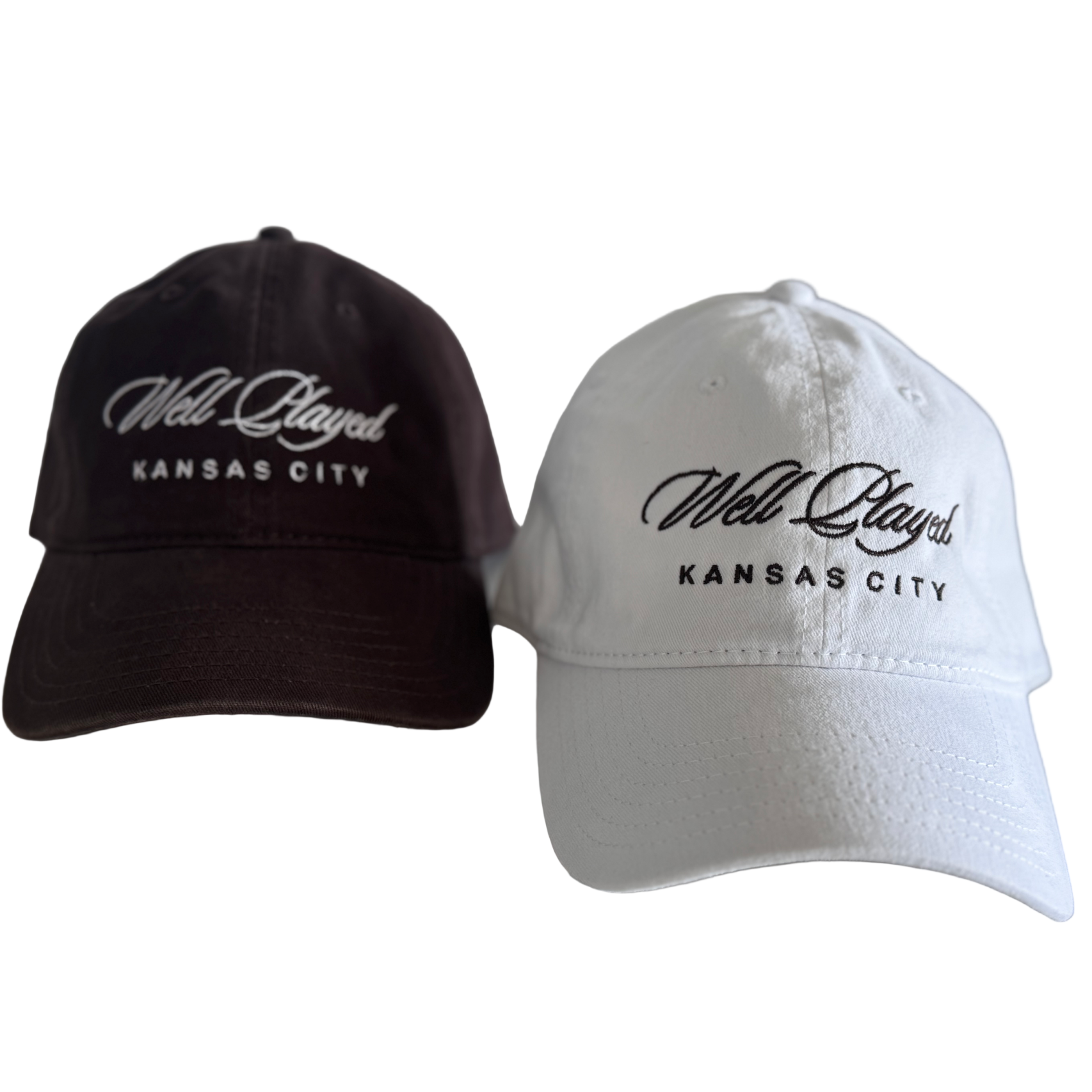 Well Played - Script Dad Hat - Mocha