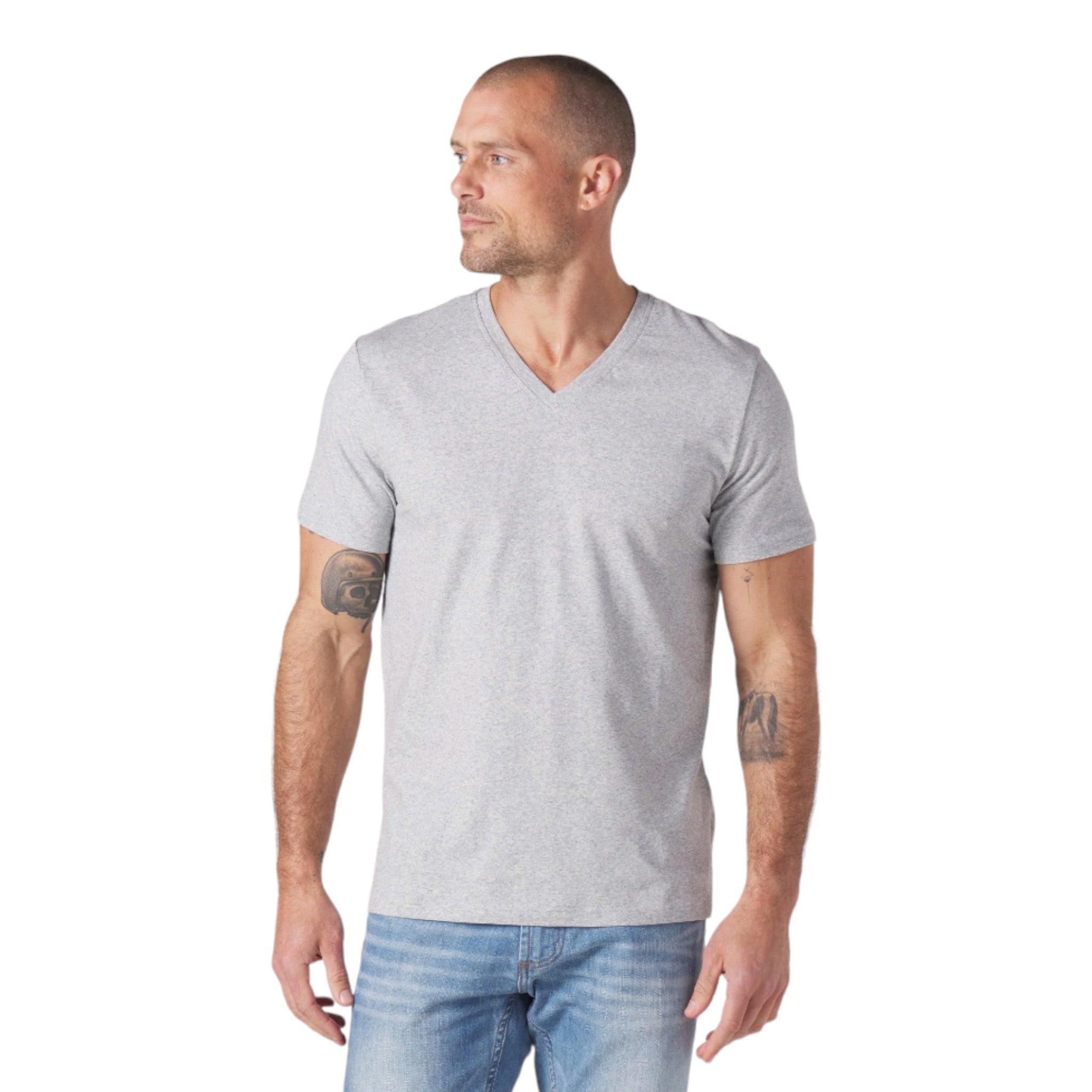 The Normal Brand - Active Puremeso V-Neck Tee - Grey