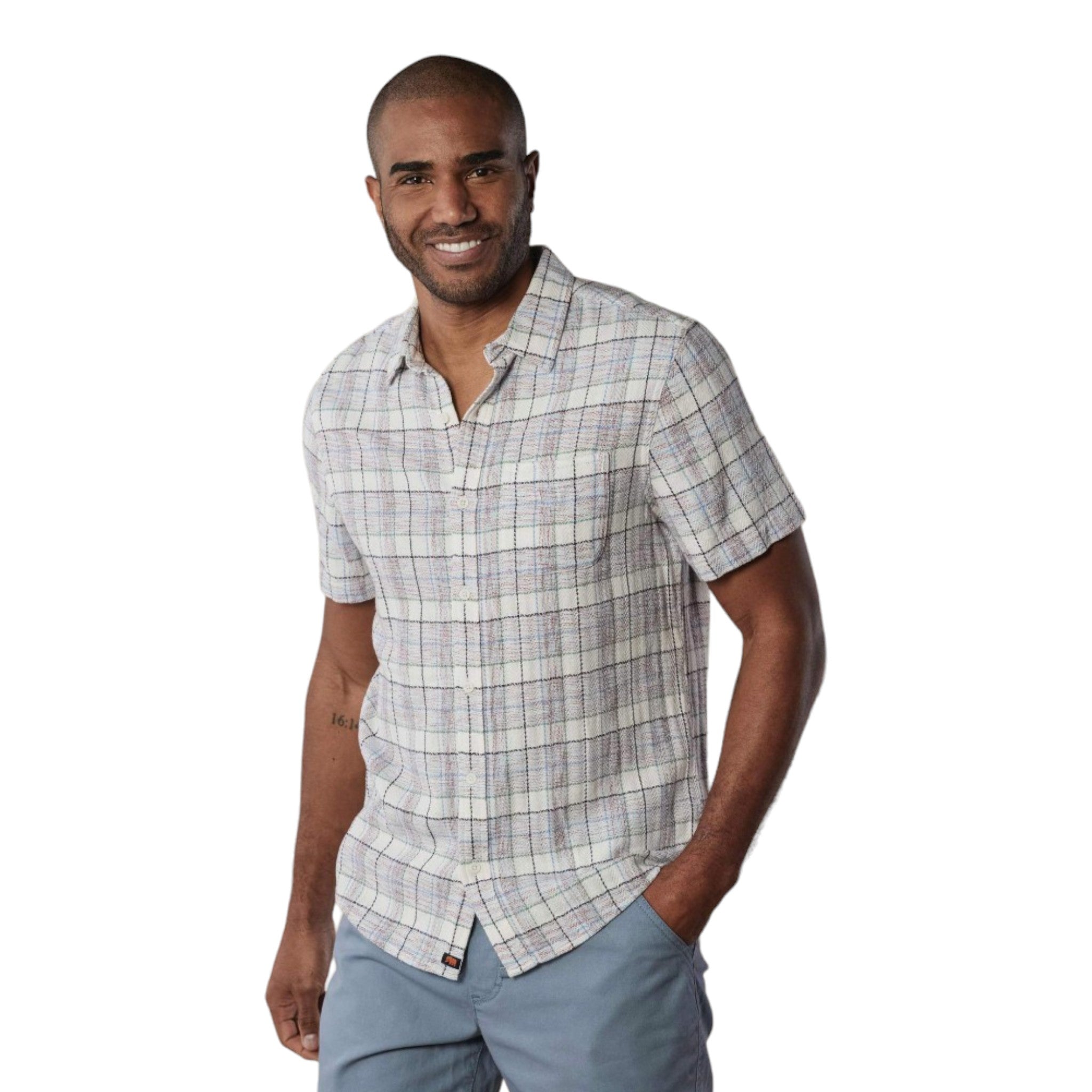 The Normal Brand - Freshwater S/S Button Up - Clear Sky Plaid