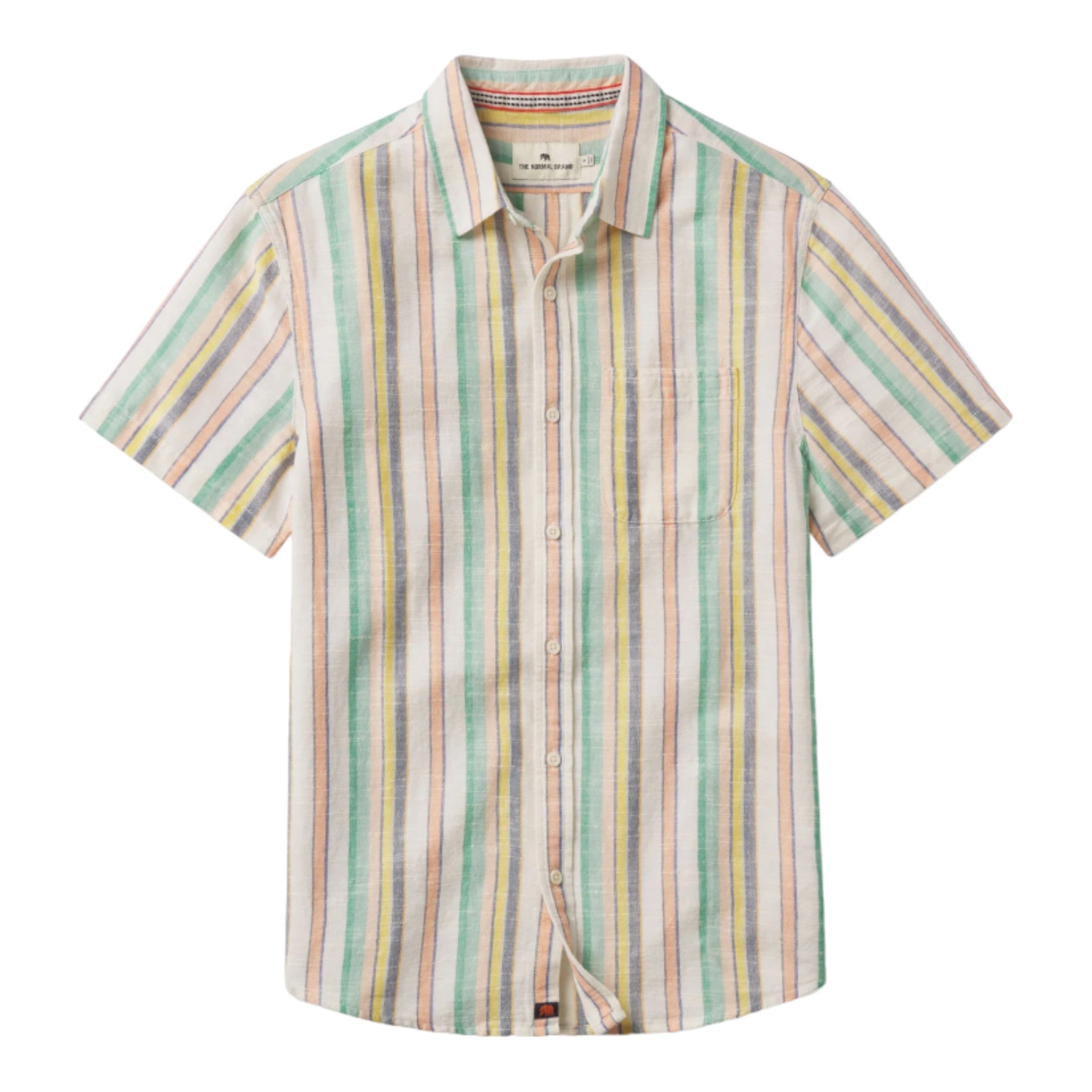 The Normal Brand - Freshwater S/S Button Up - Sherbet Stripe
