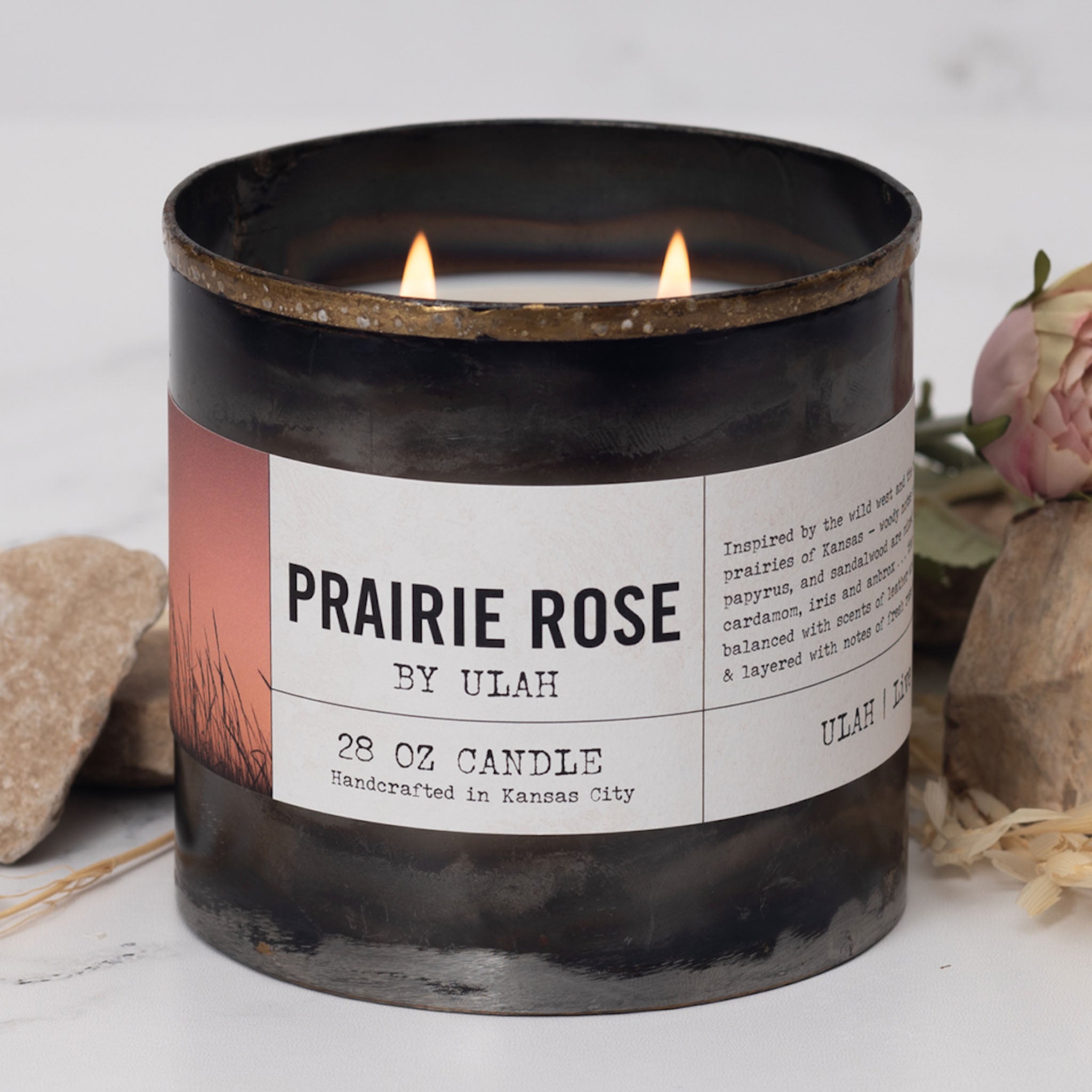 ULAH Prairie Rose Candle - Medium
