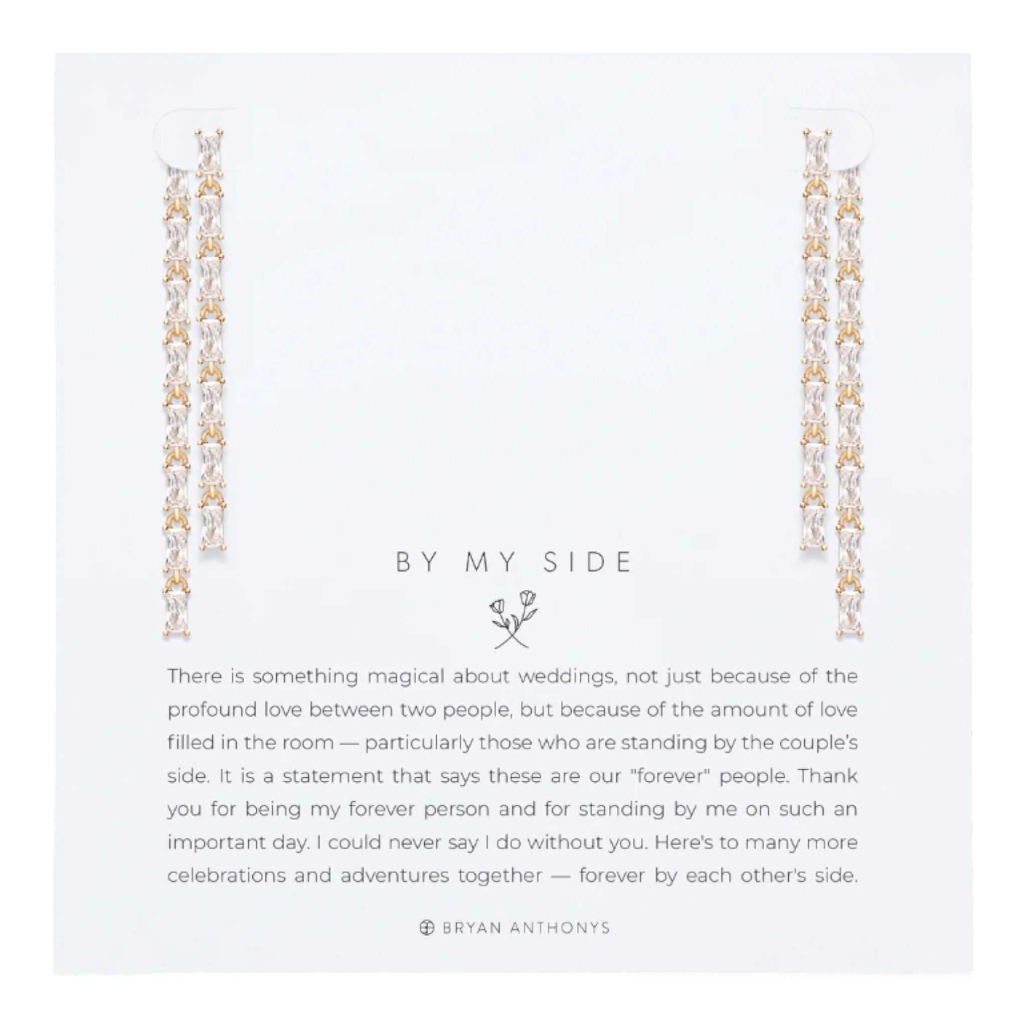 Bryan Anthonys - By My Side Baguette Chandelier Earrings - 14K Gold